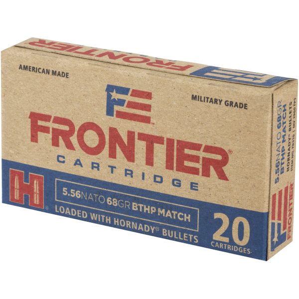 Hornady Frontier NATO Rifle Ammunition 5.56mm 68 gr BTHP-MATCH 20/ct - Image 2