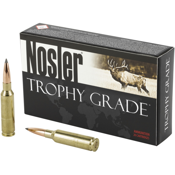 Nosler Trophy Grade Rifle Ammunition 6.5mm Creedmoor 142gr AB 2650 fps 20/ct