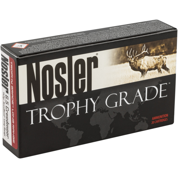 Nosler Trophy Grade Rifle Ammunition 6.5mm Creedmoor 142gr AB 2650 fps 20/ct - Image 2