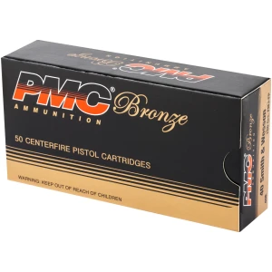PMC Bronze 40 S&W Handgun Ammunition 180 gr FMJ 985 fps 50/ct