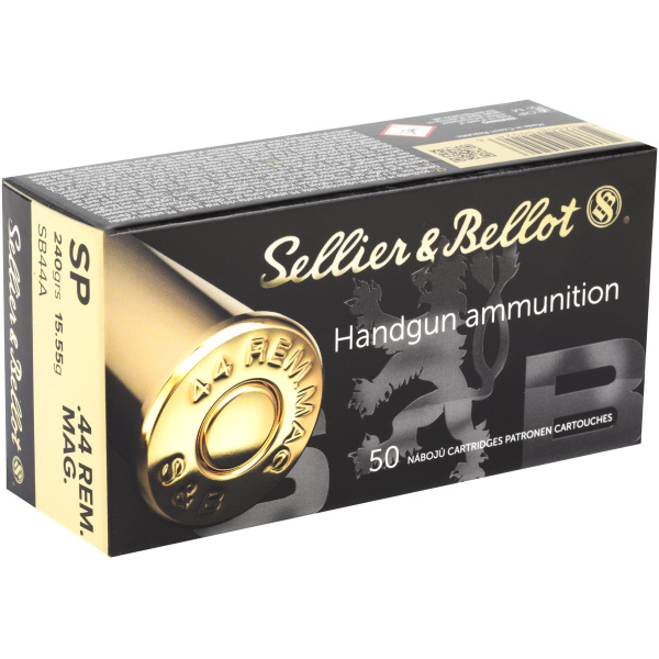 Sellier & Bellot Pistol & Revolver Ammo .44 Rem Mag Sp 240 gr 50/Box - Image 2