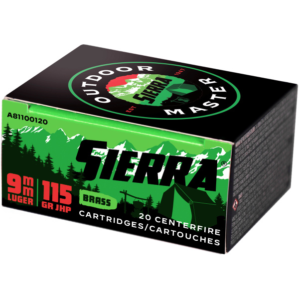 SIERRA OTDMST 9MM 115GR JHP 20/200