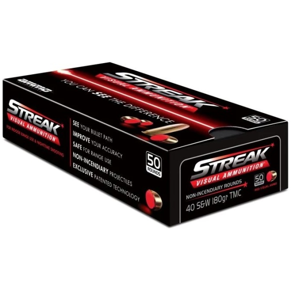 Streak visual ammunition box, non-incendiary rounds