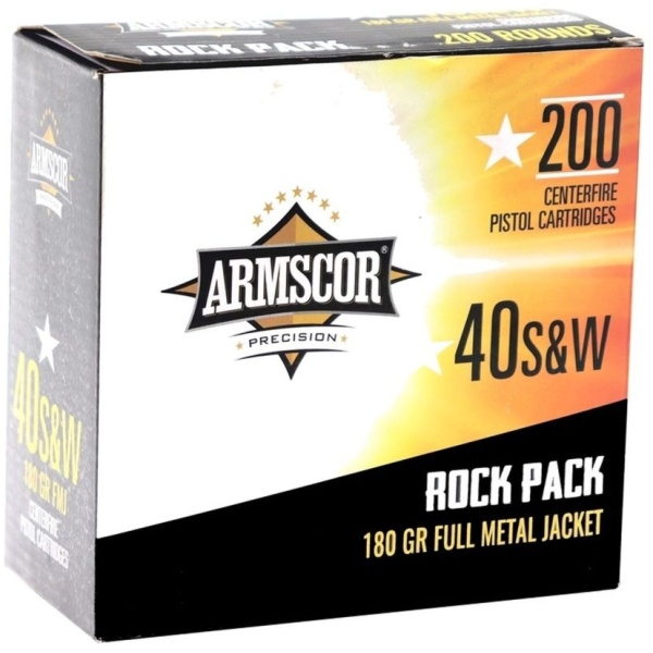 Box of .40 S&W cartridges, 200 rounds