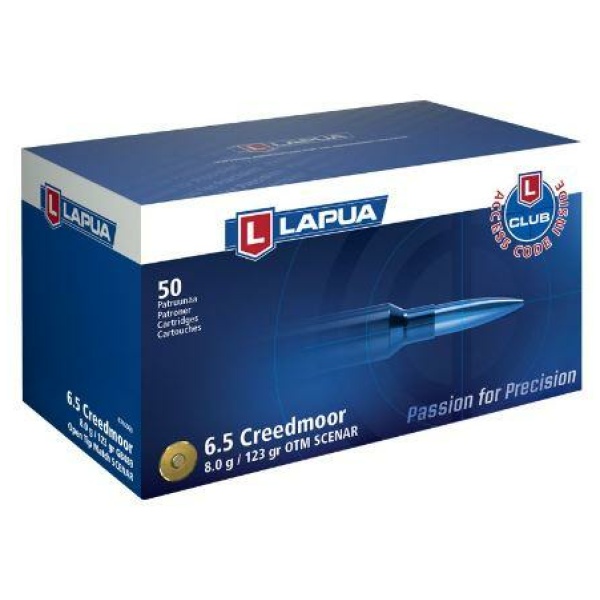 Lapua 6.5 Creedmoor ammunition box