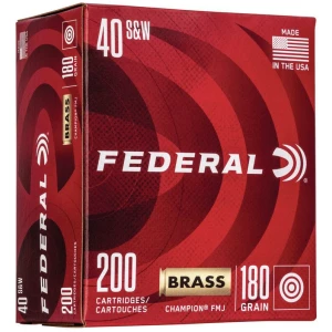 Federal .40 S&W ammunition box, 200 cartridges.