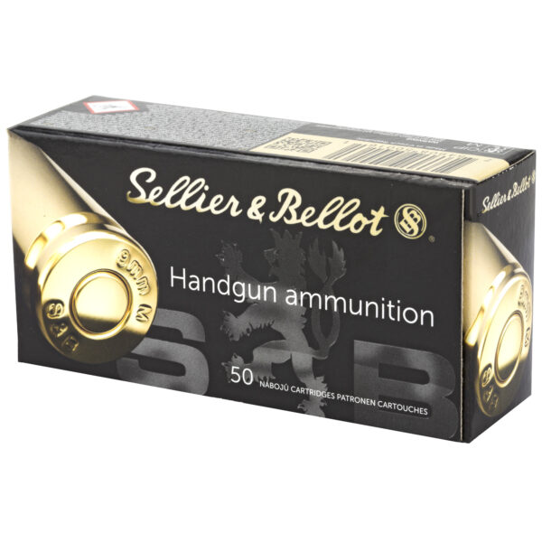 Sellier & Bellot Pistol & Revolver Ammo 9mm Makarov 95 gr FMJ  50/box - Image 3