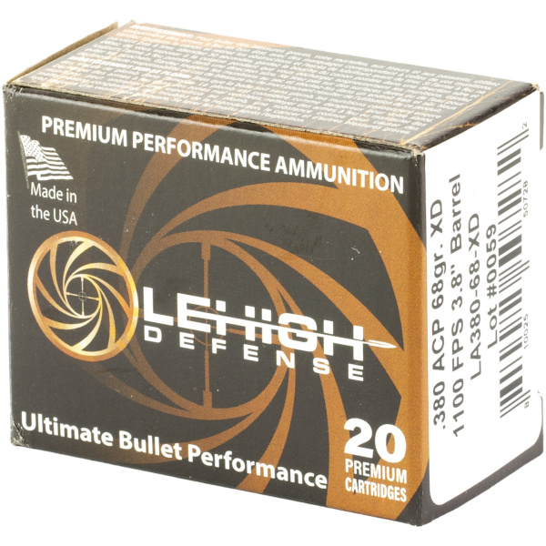 Lehigh Defense ammunition box, 20 cartridges