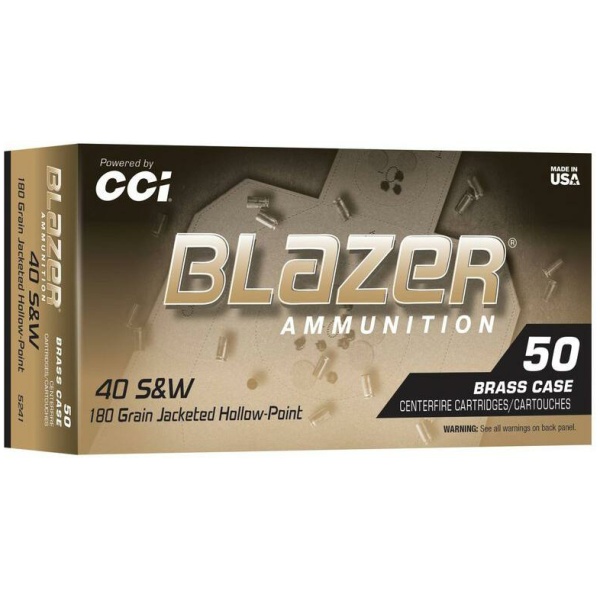 Blazer Ammunition 40 S&W 50 rounds box