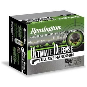 Remington Ultimate Defense ammunition box image.