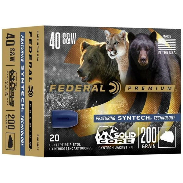 Federal Premium 40 S&W ammunition box