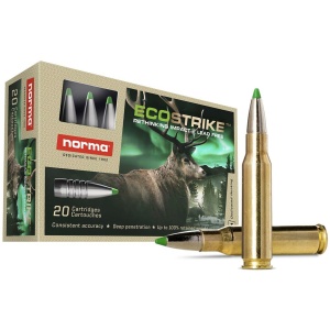 Norma Ecology Ammo Box with Cartridges Displayed