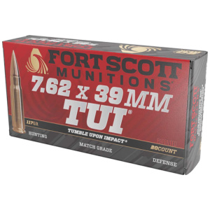 Box of 7.62x39mm ammunition, Fort Scott Munitions