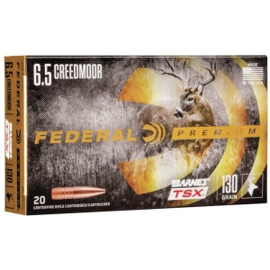 Federal 6.5 Creedmoor rifle cartridges box