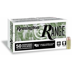 Remington Range ammunition box and bullet