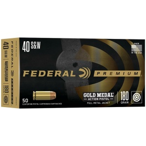 Federal .40 S&W ammunition box, 50 cartridges.