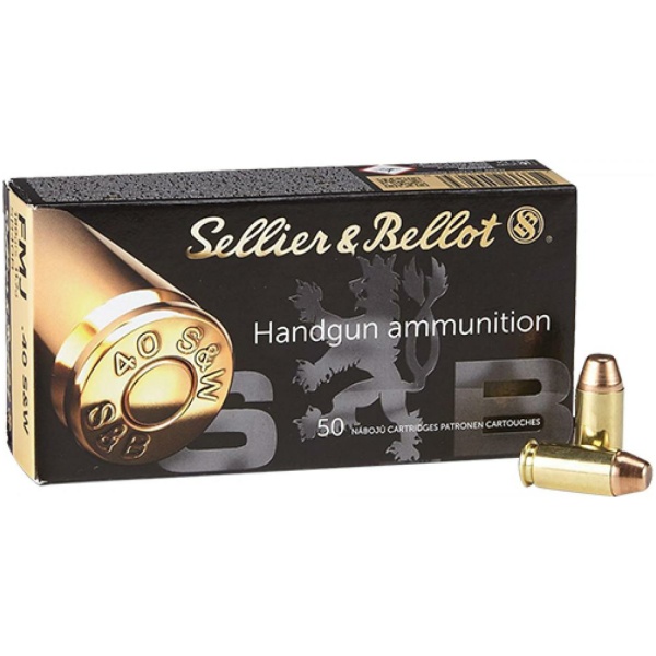 Sellier & Bellot .40 S&W handgun ammunition box