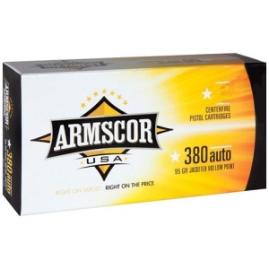 Armscor .380 Auto ammunition box