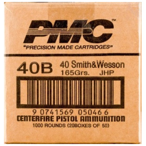 PMC 40 Smith & Wesson pistol ammo box