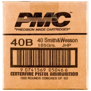 PMC 40 Smith & Wesson pistol ammo box