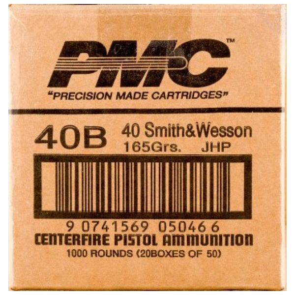 PMC 40 Smith & Wesson pistol ammo box