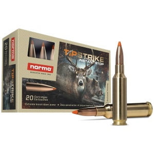 Tipstrike hunting cartridges box and bullets