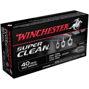 Winchester Super Clean ammo box, 40 S&W, 120 grain