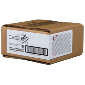 Box labeled 'Independence' training ammunition.