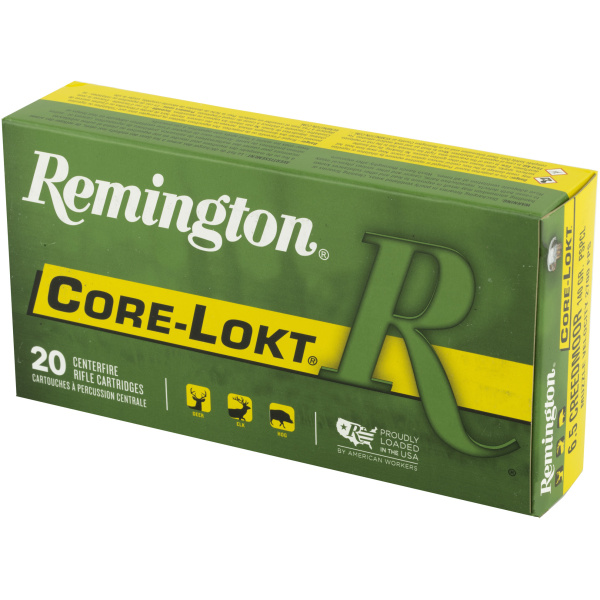 Remington Core-Lokt rifle cartridges box.