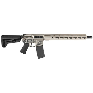 Modern semi-automatic rifle with custom engravings