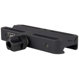 Black adjustable rail mount for firearms