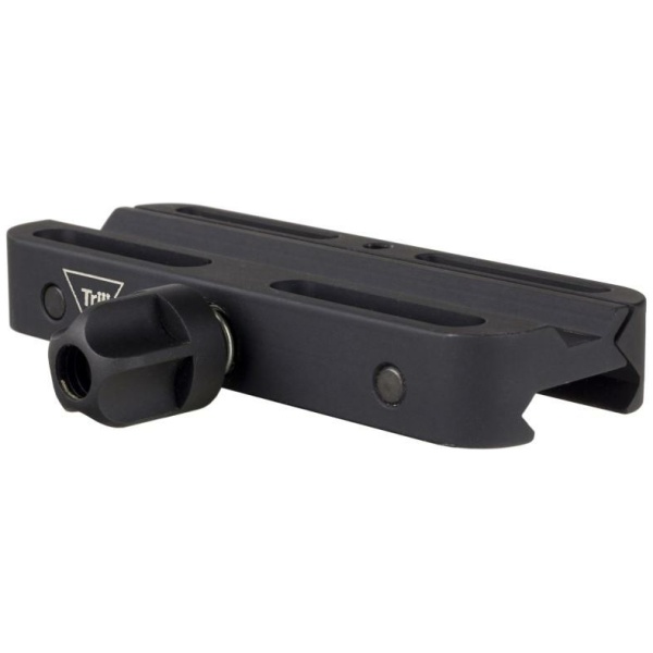 Black adjustable rail mount for firearms