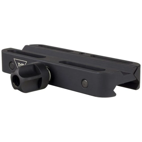 Black adjustable rail mount for firearms