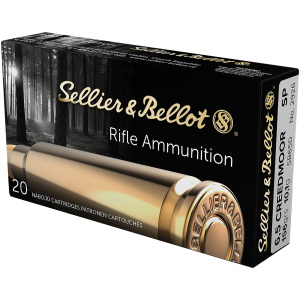 Sellier & Bellot rifle ammunition box, forest design.