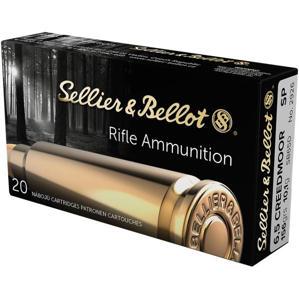 Sellier & Bellot rifle ammunition box, forest design.