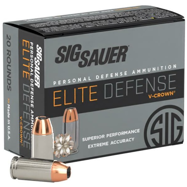 Sig Sauer Elite Defense ammunition box.