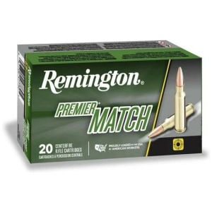Remington Premier Match rifle ammo box