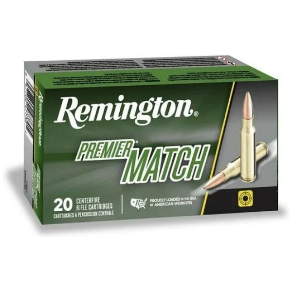 Remington Premier Match rifle ammo box