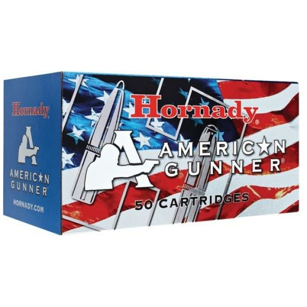Hornady American Gunner 50 cartridges box.
