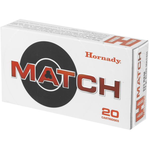 Hornady Match ammunition box, 20 cartridges