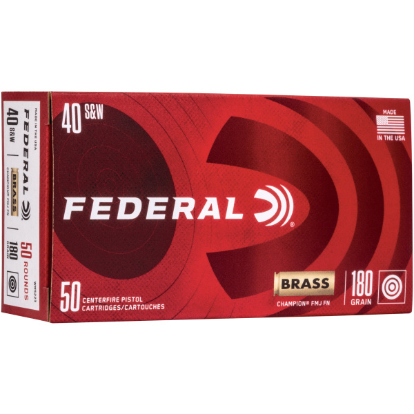 Federal 40 S&W ammunition box, 50 rounds