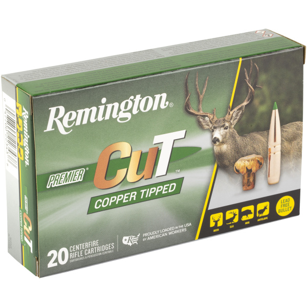 Remington CuT Copper Tipped rifle cartridges box.