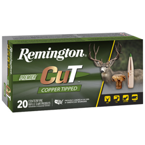 Remington CuT copper tipped rifle cartridges box