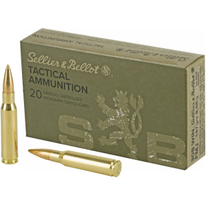 Sellier & Bellot tactical ammunition box with bullets
