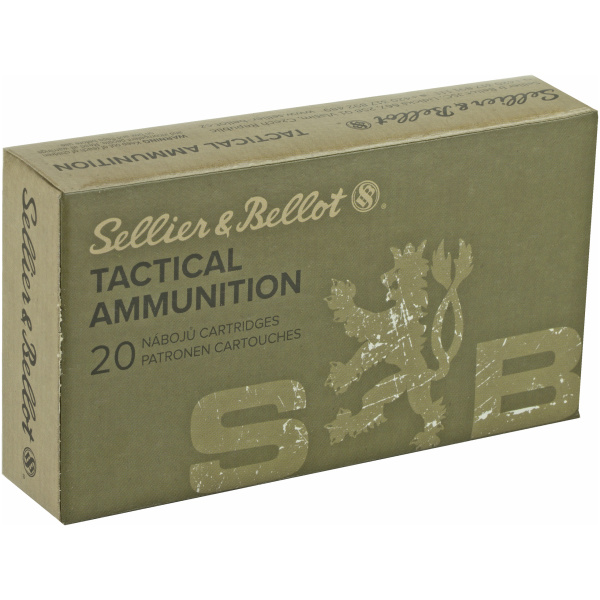 Sellier & Bellot tactical ammunition box, 20 cartridges.