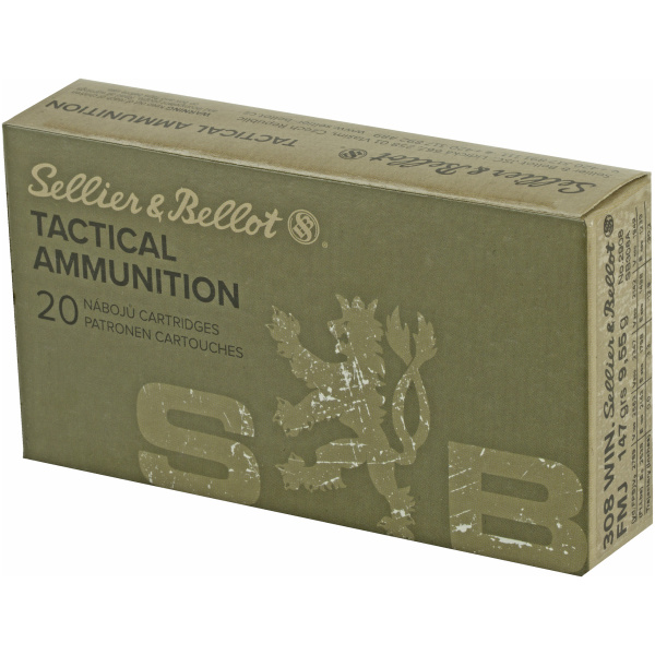 Sellier & Bellot tactical ammunition box, 20 cartridges.