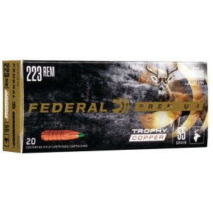 Federal Premium .223 Remington rifle cartridges box
