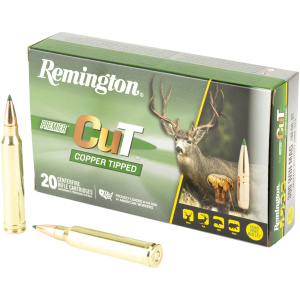 Remington Premier Copper Tipped rifle cartridges box.