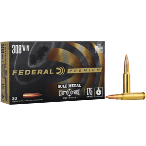 Federal .308 Win ammunition box and cartridges