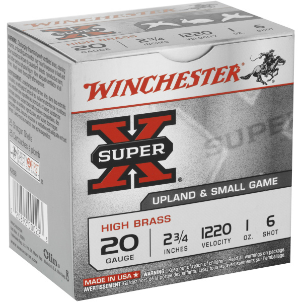 Winchester Super X 20 gauge ammunition box.